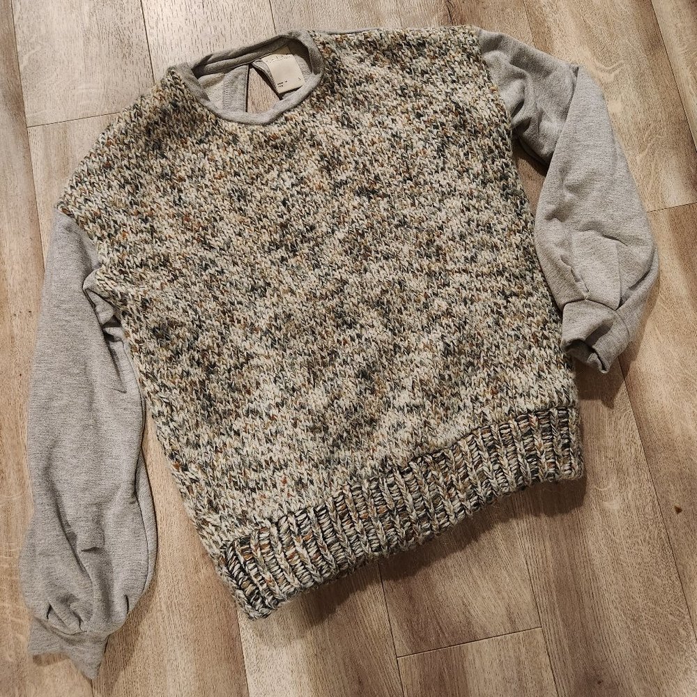 Anthropologie Dolan Puff Sleeve Knit Sweater